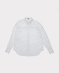 White button-up shirt on a light gray background