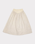 Hand-Embroidered Waffle Skirt - Vanilla Ice