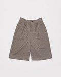 Hand-Embroidered Wool Jorts - Oatmeal