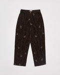 Hand-Embroidered Corduroy Pants - Rich Earth