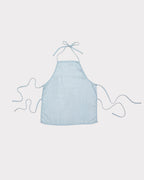 Hand-Embroidered Layered Apron Top - Delicate Blue