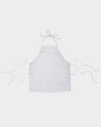 Hand-Embroidered Layered Apron Top - White