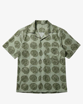 Lotus Hand Block-Printed Shirt Sage Green