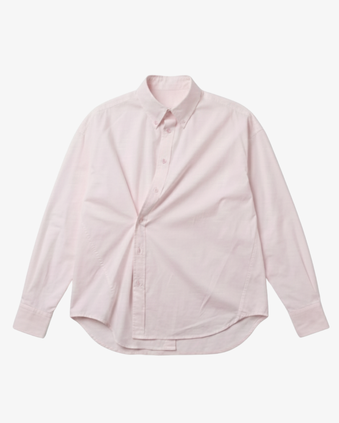 Hand-Embroidered Asymmetric Organic Cotton Poplin Shirt